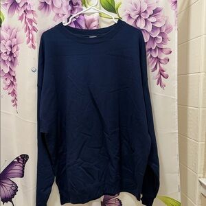 Hanes EcoSmart Dark Blue Sweatshirt